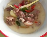 รูปขั้นตอนการทำที่ 2 ของ เค็มหมูต้มกะทิ (หนางหมูต้มกะทิ)