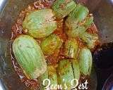 A picture of step 4 of Bharwa Masala Baingan/Stuffed Eggplants.