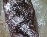 A picture of step 4 of Eggless Chocolate biscuit pudding.