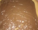 A picture of step 6 of Nutella log cake.