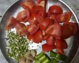 A picture of step 1 of Shahi paneer.