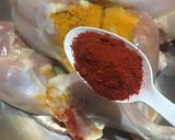 A picture of step 1 of Tari Wala Chicken.