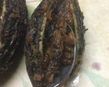 A picture of step 5 of Bharwan Karela.