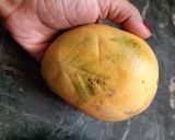 A picture of step 1 of Mango shrikhand ice-cream.