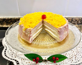 Foto del paso 14 de la receta: Pastel frío de jamón, queso y huevo hilado