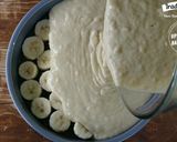 A picture of step 5 of Upside Down Banana Cake.