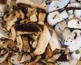 A picture of step 3 of Ribeye Steak with Provençal Mushrooms and Red Potatoes.