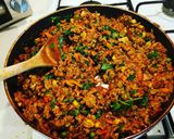 A picture of step 1 of Keema Samosas.