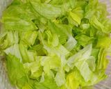 A picture of step 1 of Simple Ceasar Salad.
