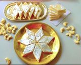 A picture of step 7 of Kaju Katli (Indian Cashew Fudge).