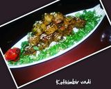 A picture of step 9 of Kothimbir vadi.