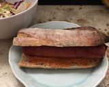 Foto del paso 4 de la receta: Entrepán de salchicha de res con acento de mostaza al guajillo