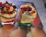 A picture of step 6 of Fruity Custard With Basil Seeds.