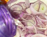 A picture of step 2 of Chilli Onion Rings or Laccha onion.