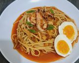 Foto langkah ke 10 dari resep Spaghetti Chilli Oil.