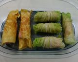 Hình bước làm 4 của món Giò sống cuộn rau củ hấp