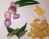 A picture of step 1 of Gooseberry chutney.