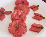 A picture of step 4 of Beetroot farsi puri and shakkarpara.