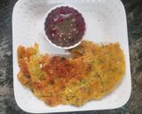 A picture of step 5 of Sattu ka chila.