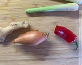 A picture of step 1 of Thai Chicken Thighs.