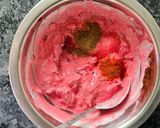 A picture of step 3 of Beetroot Raita🩷🩷.