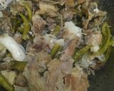 A picture of step 2 of White beef pulao.