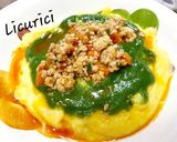 Pas rețetă Mămăliga cu carne tocată și pesto de mangold 3 fotografie