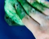 A picture of step 3 of Green & White Swirl Bread.