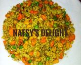 A picture of step 4 of Veggies scrambled egg.
