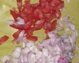 A picture of step 1 of Veg bread omellete.