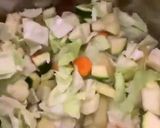 A picture of step 2 of Fresh Minestrone with Tubettini and Vegetable Purée from Scraps.