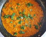 A picture of step 3 of Raw turmeric sabzi.