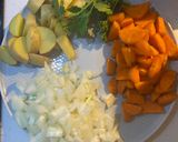 A picture of step 1 of Lentil Soup.