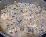 Foto del paso 5 de la receta: Risotto de champiñones, jamón y langostinos