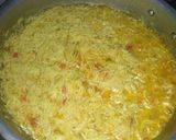 A picture of step 6 of Termeric rice.