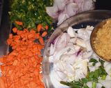 शेजवान फ्राईड राईस (schezwan Fried Rice recipe in marathi) रेसिपी स्टेप 1 फोटो 