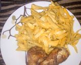 A picture of step 4 of Chips and deep fried chicken.