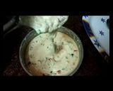 A picture of step 5 of Veg suji cheela.