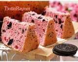 Foto langkah ke 8 dari resep Strawberry Oreo Milk Chiffon Cake .Krucils pasti suka.