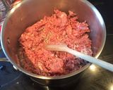 A picture of step 1 of Turkey and chunky veg chilli.