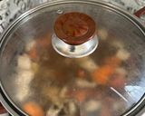 Gambar langkah 5 resipi Sup ayam dengan green tea & goji berry.
