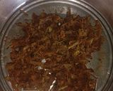 A picture of step 1 of Mochar paturi(banana blossom paturi).