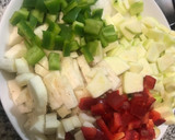 Foto del paso 1 de la receta: Fajita de col rellena de pollo
