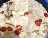 Foto del paso 4 de la receta: Pechugas de Pollo con Patatas a la Mantequilla con Leche de Coco, Yakiniku, Humo y Lima
