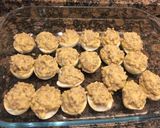 Foto del paso 12 de la receta Huevos rellenos de carne, gratinados con bechamel