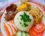 Hình bước làm 5 của món Cơm tấm sườn bì chả và canh súp