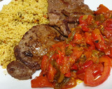 Foto del paso 4 de la receta: Ensalada de pimiento asado marroquí en plato combinado