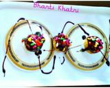 A picture of step 4 of Chocolatey Besan Laddu.