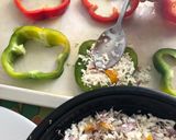 A picture of step 2 of Baked capsicum with paneer and broccoli.