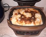 Une image de l'étape 2 de Gratin de pomme de terre maison et allumette de poulet halal aux cake factorie.